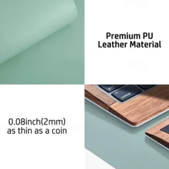 Basic Mouse Pad 35.4*17.7*0.08 inch Non-Slip Waterproof Leather Mousepad for Computers Laptop PC Office Home Gaming