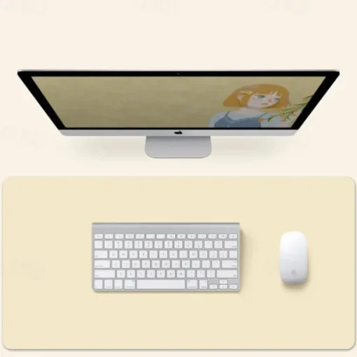 Basic Mouse Pad 35.4*17.7*0.08 inch Non-Slip Waterproof Leather Mousepad for Computers Laptop PC Office Home Gaming