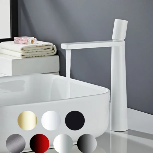 Bathroom Sink Faucet - Classic Electroplated / Painted Finishes Centerset Single Handle One HoleBath Taps