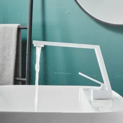 Bathroom Sink Faucet - Classic Electroplated / Painted Finishes Centerset Single Handle One HoleBath Taps