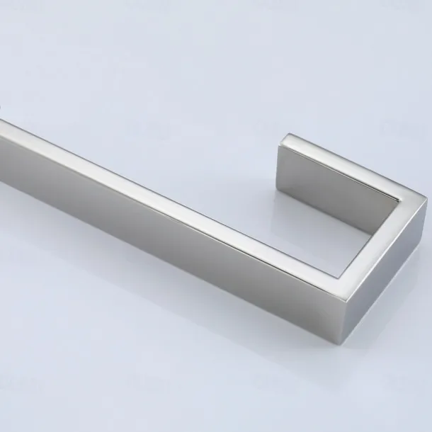 Bathroom Towel Bar 50cm/60cm, Towel Rack Wall Mount Bath Towel Holder, Bath Towel Hanger Stainless Steel Brushed Finished Bathroom Accessories Towel Rail Single Bar,(Black/Brushed Nickel/Chrome)