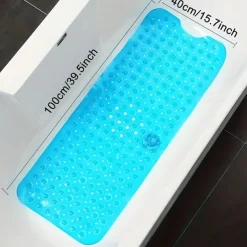Bathtub Mat Non Slip Bath Mat for Tub,40 x 16 Inch Shower Mat with Suction Cups,Extra Large and Machine Washable,Bath Mats for Bathroom