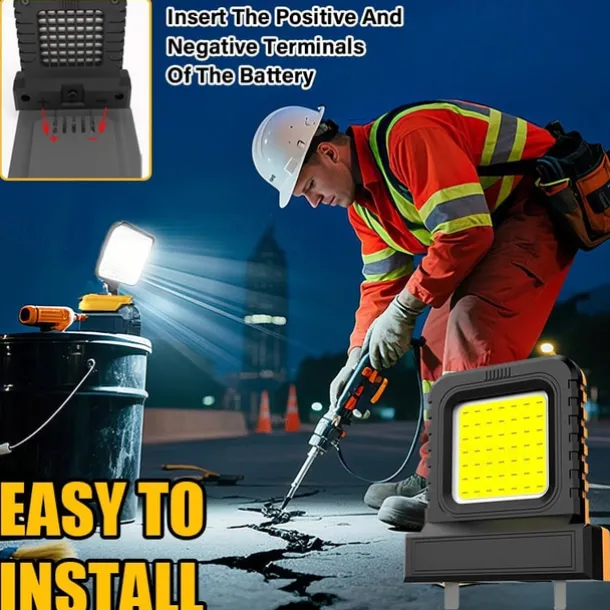 Battery Work Lights,High brightness Floodlight, Portable Flood Light, for Power Tool Batteries