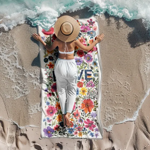 Beach Towel LGBT Love Series Large 3D Print Sea Pattern Towel Bath Towel Beach Sheet Blanket Classic 100% Micro Fiber Comfy Blankets