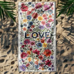 Beach Towel LGBT Love Series Large 3D Print Sea Pattern Towel Bath Towel Beach Sheet Blanket Classic 100% Micro Fiber Comfy Blankets