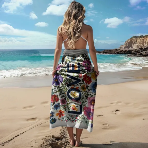 Beach Towel LGBT Love Series Large 3D Print Sea Pattern Towel Bath Towel Beach Sheet Blanket Classic 100% Micro Fiber Comfy Blankets