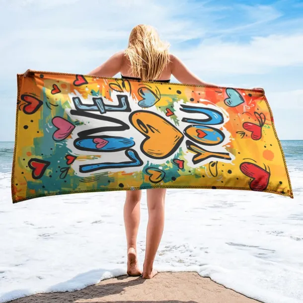 Beach Towel LGBT Love Series Large 3D Print Sea Pattern Towel Bath Towel Beach Sheet Blanket Classic 100% Micro Fiber Comfy Blankets