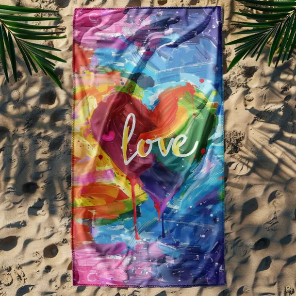 Beach Towel LGBT Love Series Large 3D Print Sea Pattern Towel Bath Towel Beach Sheet Blanket Classic 100% Micro Fiber Comfy Blankets