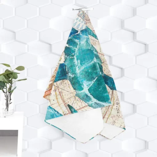 Beach Towel Quick-Drying Vintage Seahorse Sea Turtle Soft Microfiber Sand Pool Bath Outdoor Travel Towel Camping Swimming Yoga Sports Girls Women Men Adults