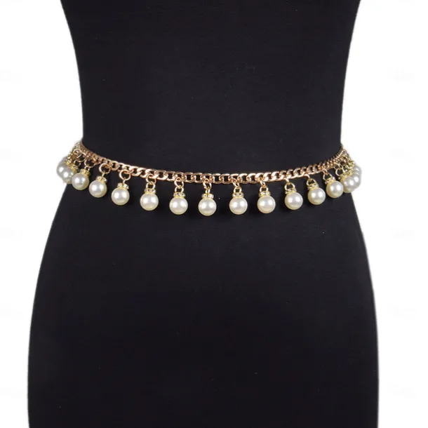 Beads Wedding / Party / Evening Sash With Pendant / Imitation Pearl / Belt Women's Sashes