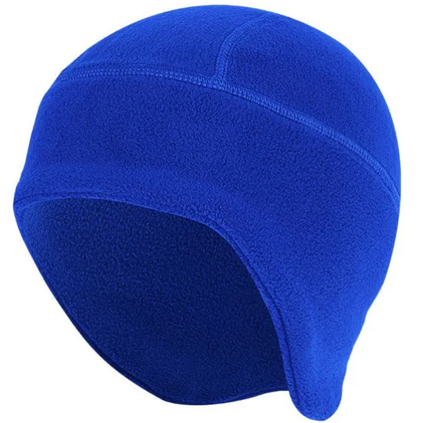 Beanie Hat Knit Beanie Sapphire Wine Red Solid Color Thermal Warm Fleece Lining Windproof Breathable