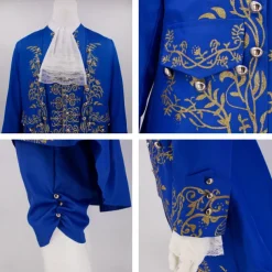 Beauty and the Beast Prince Adam Princess Belle Couples Carnival Costume Outfits Suits & Blazers Prom Dress Adults' Men's Women's Cosplay Performance Party Halloween Carnival Easy Carnival Costume