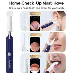 BEBIRD Earsight Plus Ear Wax Removal Tool Camera & Light Visual Earwax Cleaner with Cleaning Kit As Spade/Spoon/Pick/Tweezer Clean Ears for Family Ear-Scope Otoscope Wireless WiFi Connect