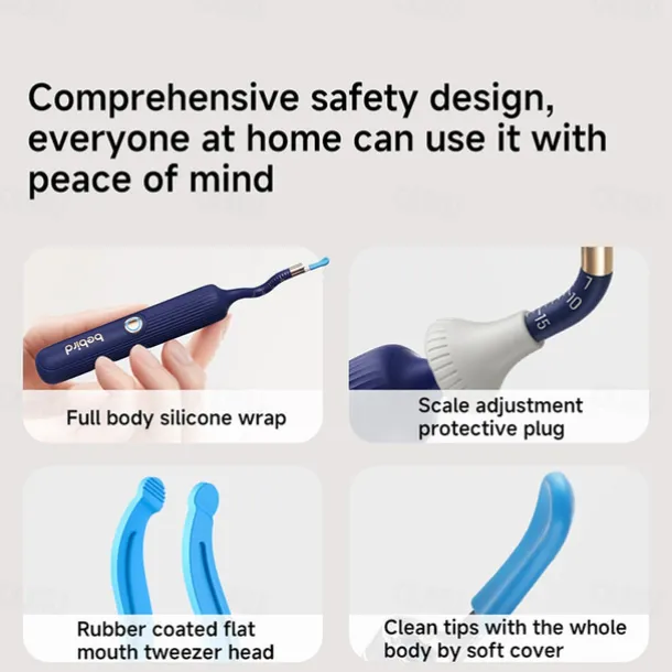 BEBIRD Earsight Plus Ear Wax Removal Tool Camera & Light Visual Earwax Cleaner with Cleaning Kit As Spade/Spoon/Pick/Tweezer Clean Ears for Family Ear-Scope Otoscope Wireless WiFi Connect
