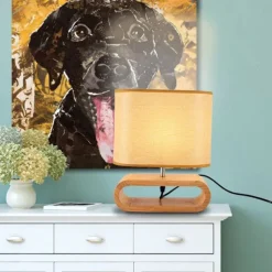 Bedroom Bedside Table Lamp Indoor Nordic Wooden Study Table Lamp