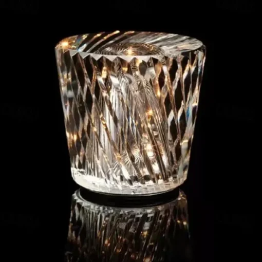 Bedside Crystal Table Lamp, Diamond Table Light, 3 Bright Colors with Adjustable Brightness USB Charging Night Light Decoration Bedroom Nightstand Lamp