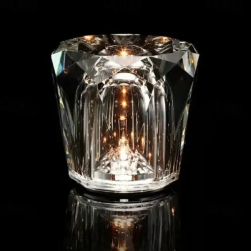 Bedside Crystal Table Lamp, Diamond Table Light, 3 Bright Colors with Adjustable Brightness USB Charging Night Light Decoration Bedroom Nightstand Lamp