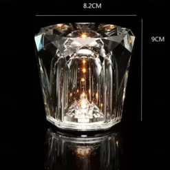 Bedside Crystal Table Lamp, Diamond Table Light, 3 Bright Colors with Adjustable Brightness USB Charging Night Light Decoration Bedroom Nightstand Lamp