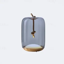 Bedside lamps Table Lamp, 3000K 18cm Modern Minimalist Art Glass Table Lamp Study Room Bedside Bed Creative Table Lamp Adjustable Classic Noble Bedroom Lamp 110-240V