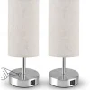 Bedside lamps with USB Charging Port Touch Sensor for Bedroom Reading Room Eye Protection Modern Contemporary Nordic Style