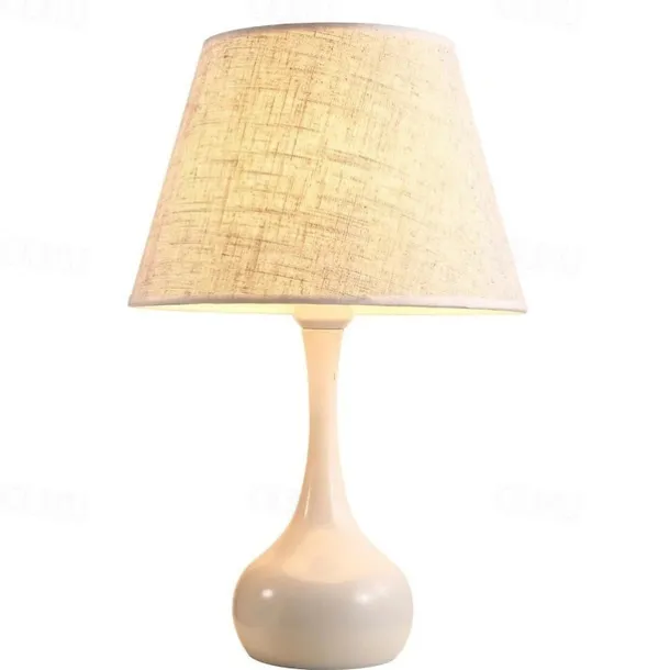 Bedside Table Lamp Desk Lamps for Bedroom, Minimalist Fabric Desk Lamp,Bedside Lamp Bedroom Warm Hotel Study Table Lamp