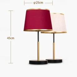 Bedside Table Lamp，Desk Lamps Modern Light Luxury Leather Table Lamp Hotel Bedroom Bedside Lamp American Decorative Table Lamps Nightstand Lamp Bedroom