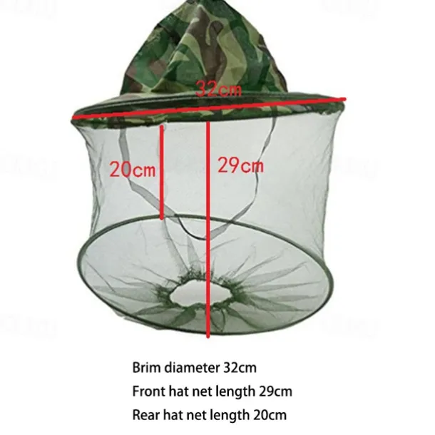 Beekeeping Hat Professional Mosquito Bug Insect Outdoor Protector Bee Resistance Net Mesh Head Face Cap