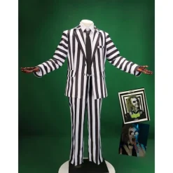 Beetlejuice Beetlejuice 2 Ghost Bride Lydia Deetz Cosplay Costume Halloween Group Couples Costumes Adults' Men's Women's Horror Wedding Party Halloween Carnival Easy Carnival Costume