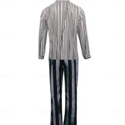 Beetlejuice Halloween Suits & Blazers Beetlejuice 2 Horror Movie Cosplay Costume Adults' Men's Carnival Party / Evening Easy Halloween Costumes Dress Up