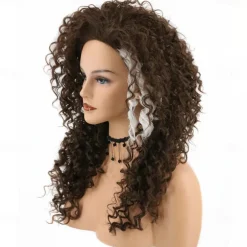 Bellatrix Lestrange Wig Women's Dark Brown Long Wavy Curly Hair Carnival Cosplay Costume Wig