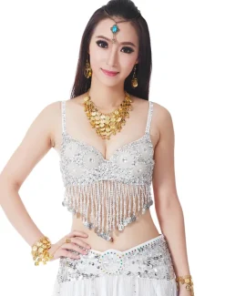 Belly Dance Coin Beading Sequin Women's Training Polyester / Performance / Ballroom