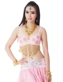 Belly Dance Coin Beading Sequin Women's Training Polyester / Performance / Ballroom