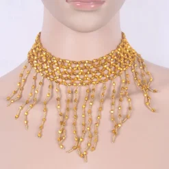 Belly Dance Dance Accessories Necklace Pure Color Splicing Women's Training Performance Plastic