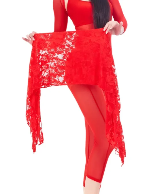 Belly Dance Hip Scarf Lace Women's Training Chiffon