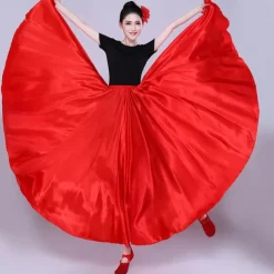 Belly Dance Latin Dance Ballroom Dance Skirts Pure Color Women's Performance Party High POLY