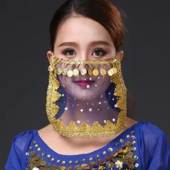 Belly Dance Ordinary Women's Training Tulle Paillette Veil