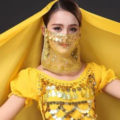 Belly Dance Ordinary Women's Training Tulle Paillette Veil