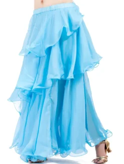 Belly Dance Skirt Ruffles Tier Women's Training Chiffon