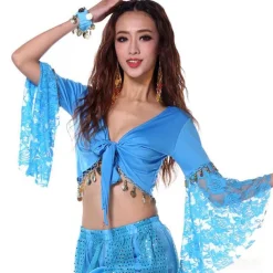 Belly Dance Top Women's Performance Long Sleeve Cotton