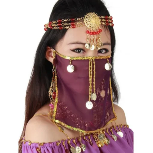 Belly Dance Veil Women's Performance Polyester Sequin Veil