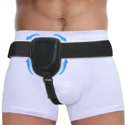 Belt Truss Support for Men Women Relieve Abdominal Groin Pain, with Movable Compression Pocket Cuttable Straps Adjustable Wasitband, for Inguinal/Incisional/Femoral/Sports Hernia