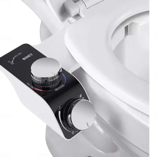 Bidet Attachment for Toilet -Self Cleaning Dual Nozzle, Non-Electric Bidet, Cold & Warm Fresh Water Bidet Sprayer With Temperature & Pressure Controls