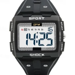 Big Numbers Oversized Digital Watch Easy to Read 5ATM Water Resistant For Student