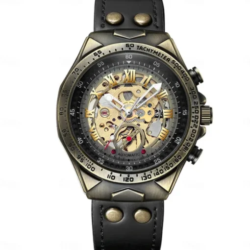 BINBOND A275 Men's Watches Retro Luxury Bronze Automatic Mechanical Watch Fashion Sports Mens Wristwatches