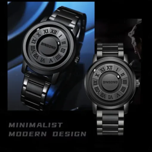 BINBOND Men's New Concept Personalized Creativity Men's Magnetic Suspension Waterproof Men's Watch