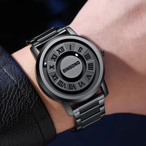 BINBOND Men's New Concept Personalized Creativity Men's Magnetic Suspension Waterproof Men's Watch