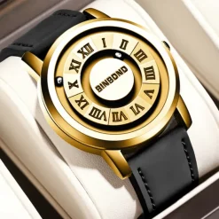 BINBOND Men's New Concept Personalized Creativity Men's Magnetic Suspension Waterproof Men's Watch