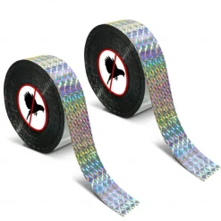 Bird Scare Tape Ribbon, Reflective Tape Ribbon for Birds Woodpecker Scare Reflective Flash Tape Scare Birds Away for Outdoor, House, Garden, Patio, Orchard