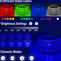 Bird's Nest Crystal Table Lamp Night Light Ambient Light 16 Color RGB Dimmable Touch Remote Control Light 1200mAh Rechargeable Decor Desk Lamp Acrylic Modern Style Romantic Bedside Lamp