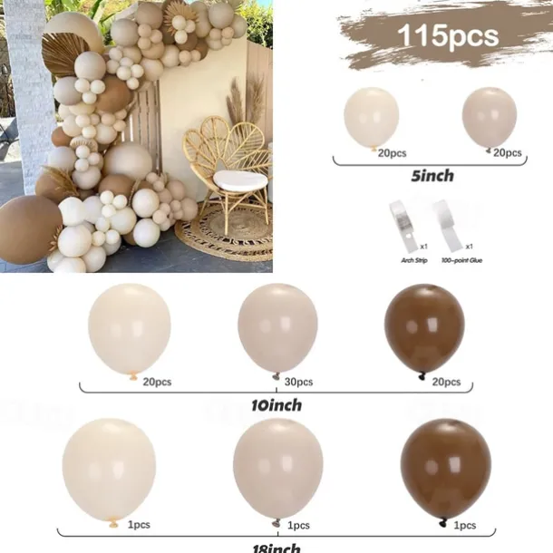 Birthday balloon set party decoration balloons wedding room scene decoration balloon chain arch